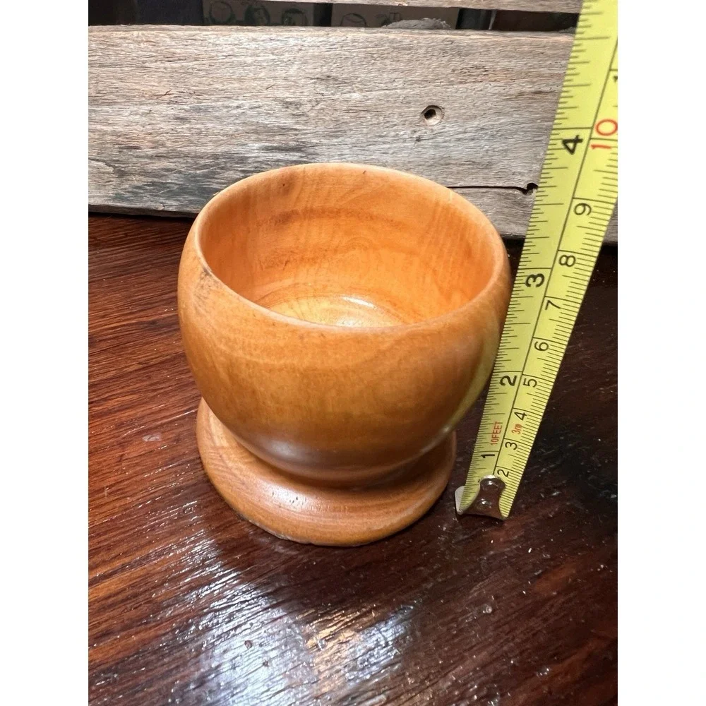Vintage Oregon Coast Solid Myrtlewood Pencil Pen Trinket Cup Holder Container